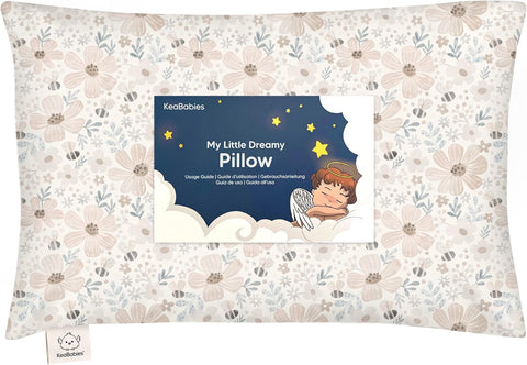 Toddler Pillow with Pillowcase, 13x18 My Little Dreamy Pillow (Flora Vale)