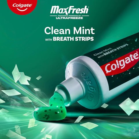 Colgate MaxFresh Fluoride Toothpaste, Clean Mint, 4 Pack, 6.3 oz