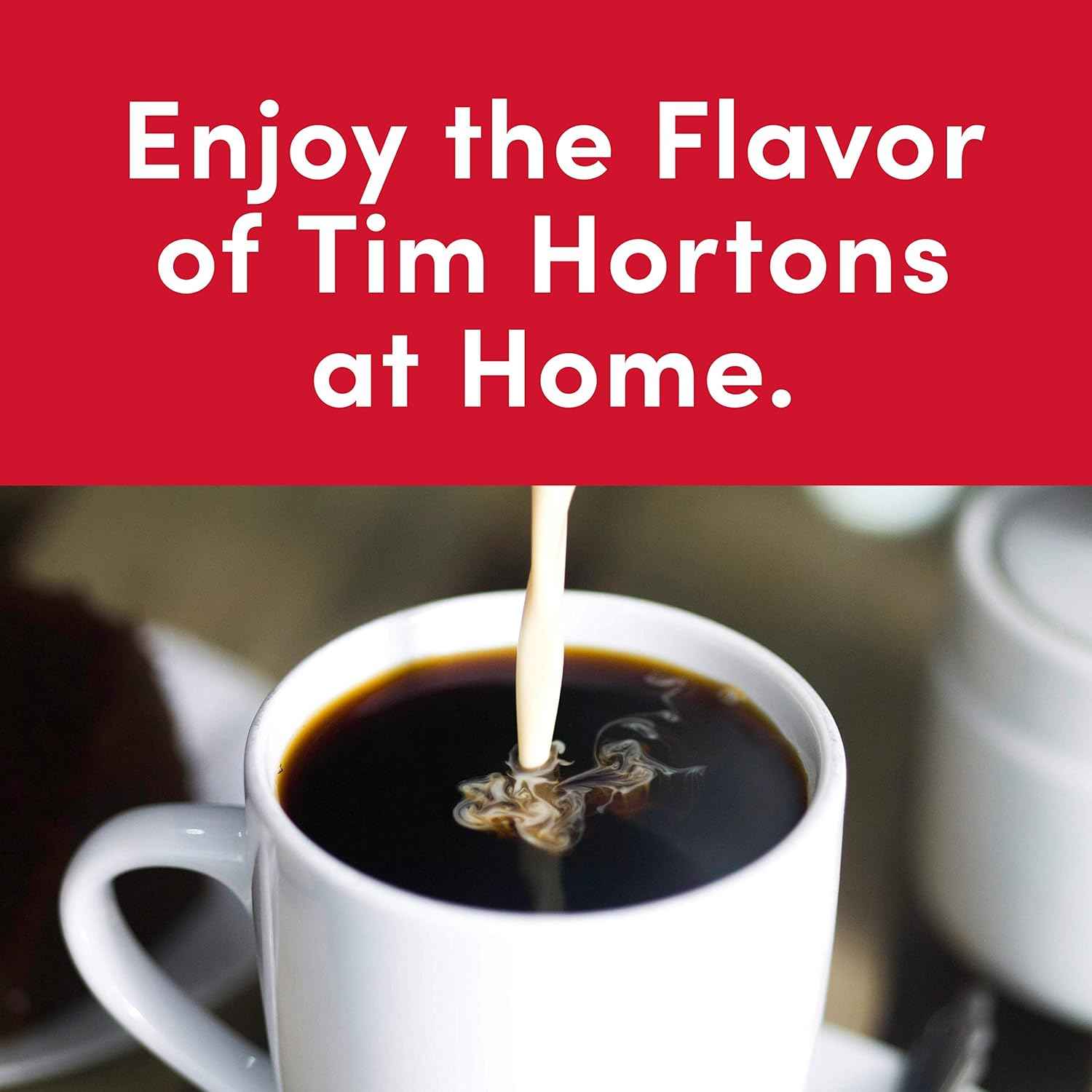 Tim Hortons Whole Bean Original, Medium Roast Coffee, Made with 100% Arabica Beans, 12 Ounce Bag, 6-Pack
