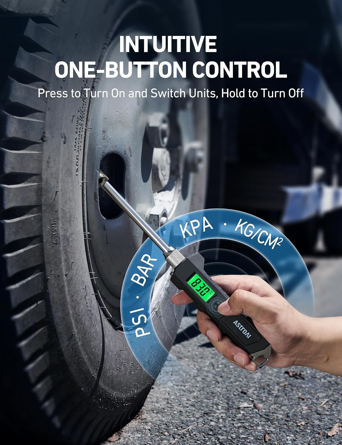 AstroAI Heavy Duty Digital Tire Pressure Gauge 0-230 PSI