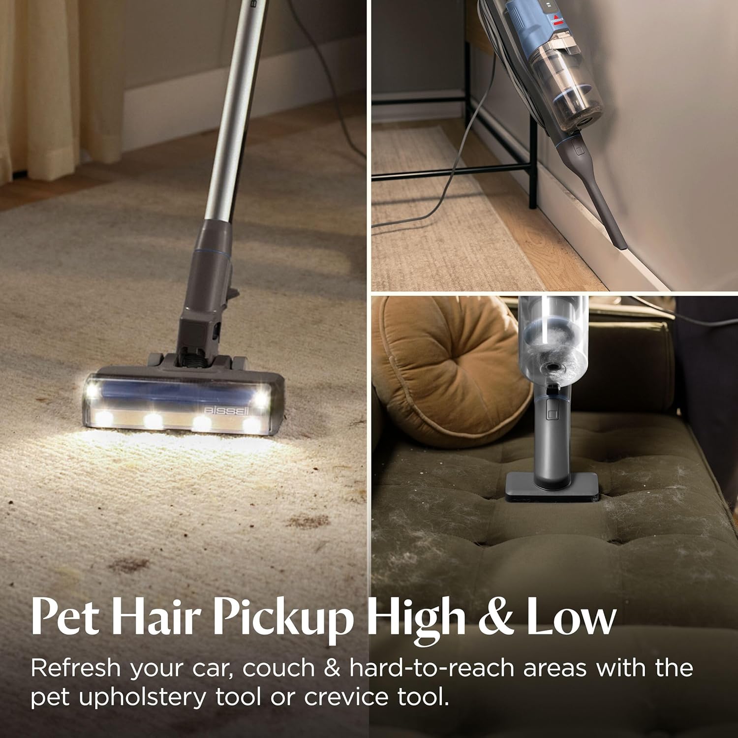 Bissell PowerClean FurFinder Corded Stick Vacuum, HEPA, 4282K