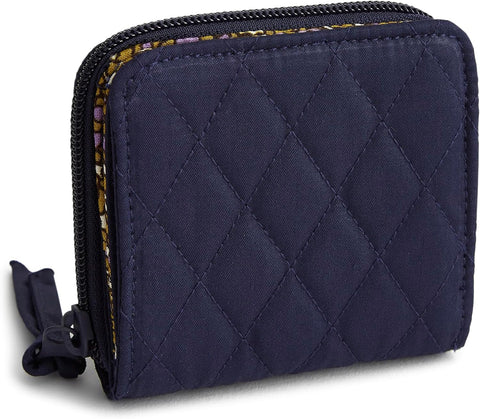 Vera Bradley Women's Premium Cotton Small Zip-Around Wallet
