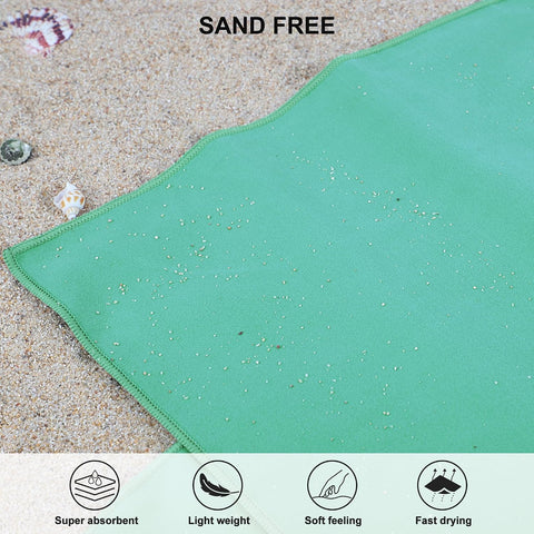 Rainleaf Microfiber Towel Quick Dry Camping & Travel & Gym Towel. Compact