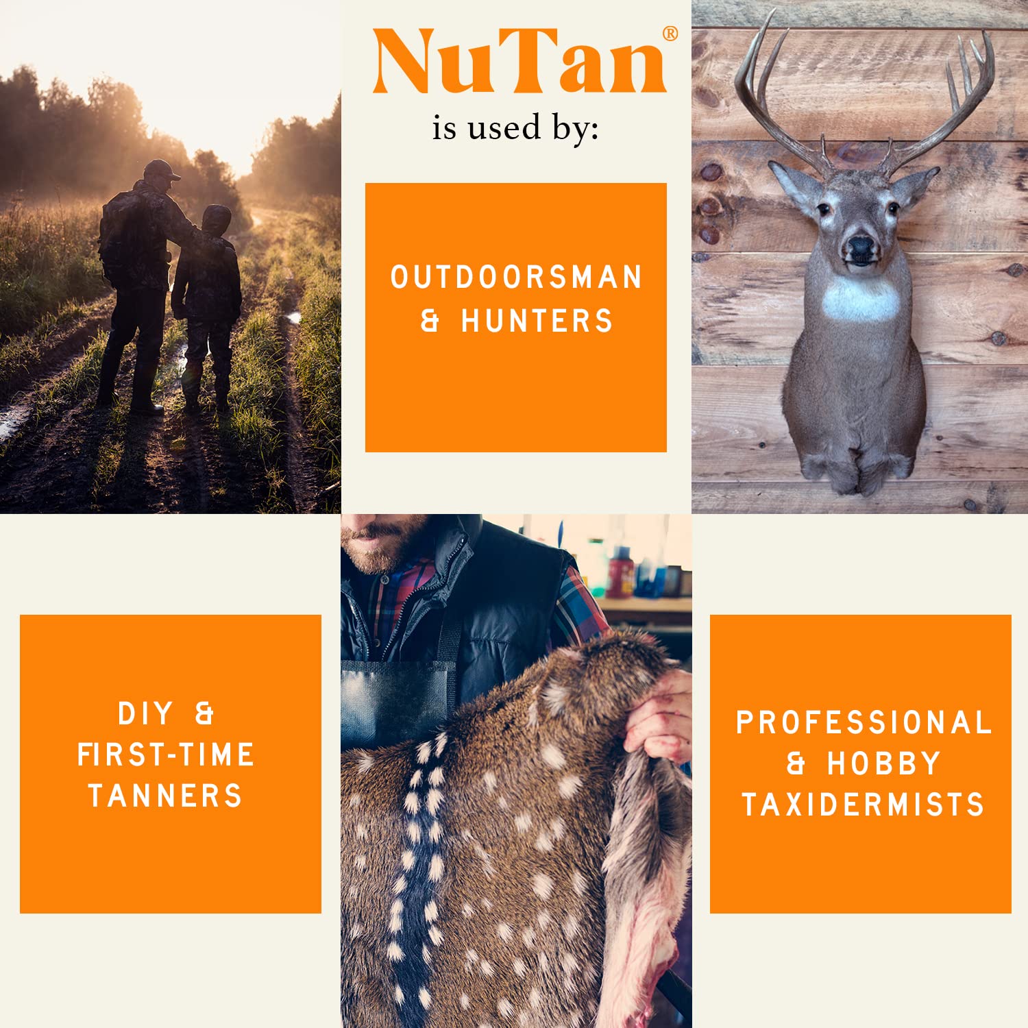 NuTan 1 Gallon Tanning Formula by Advanced Tanning Solutions - Soft, Durable Tan for Deer, Moose, Bear, Elk, Fox, Rabbit Hides - Made In USA