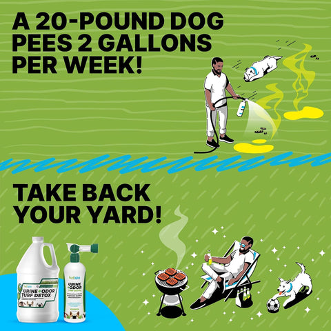 Artificial Turf Odor Eliminator, Dog Urine Yard Deodorizer, 1 Gallon