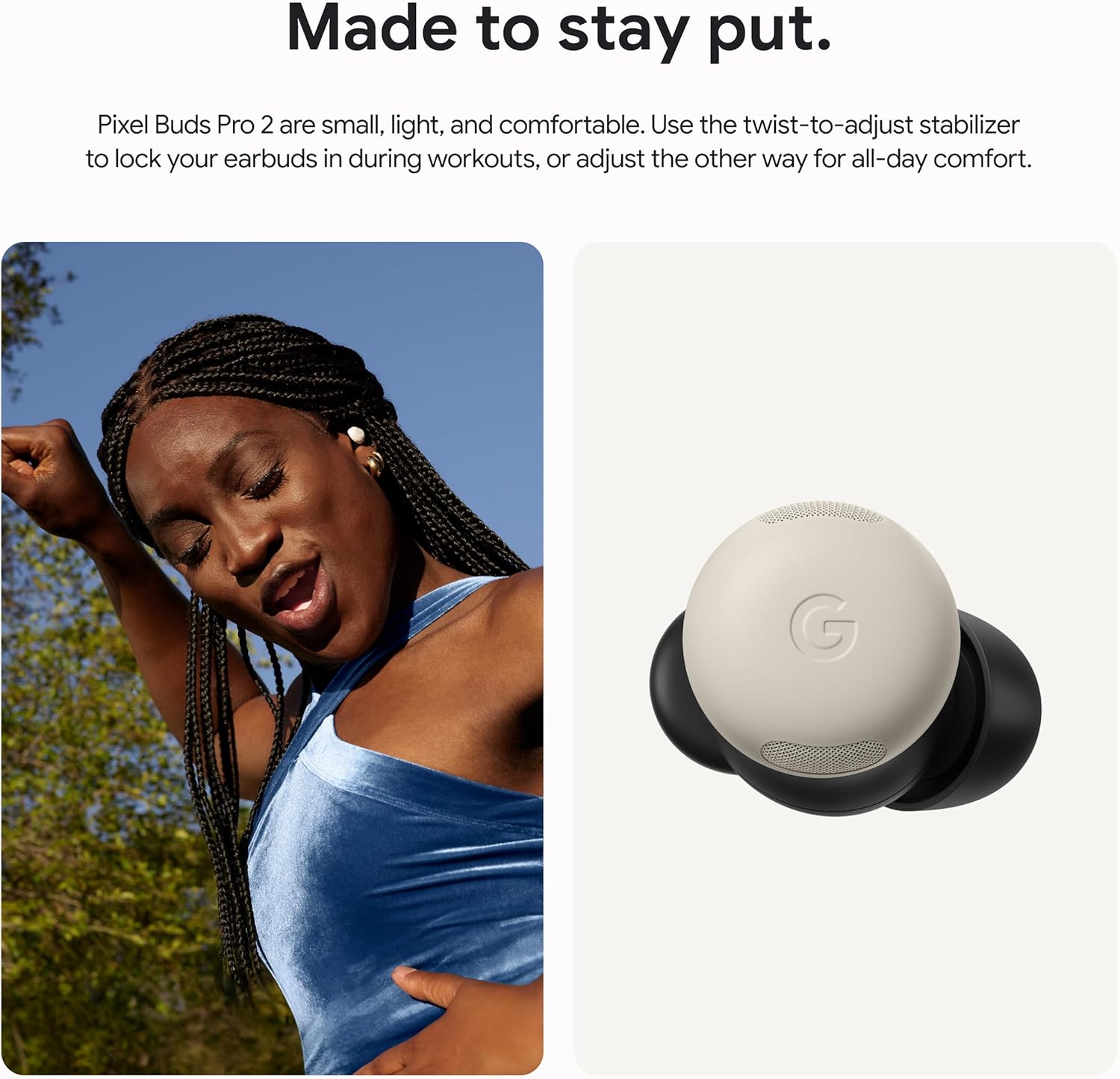 Google Pixel Buds Pro 2 - Wireless Bluetooth Earbuds - Hazel