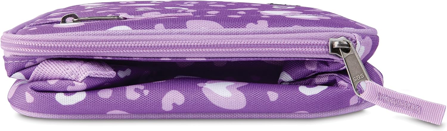PackIt Freezable Classic Lunch Box, Leopard Hearts Purple