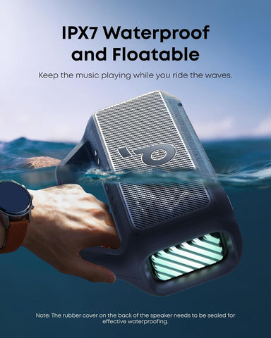 Soundcore Boom 2 by Anker, 80W Outdoor Bluetooth Speaker, 24H Playtime
