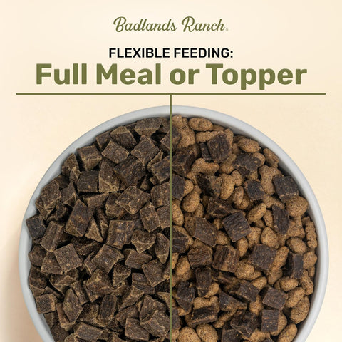 BADLANDS RANCH Air-Dried Beef & Bison Dog Food, 87% Meat, 24 oz