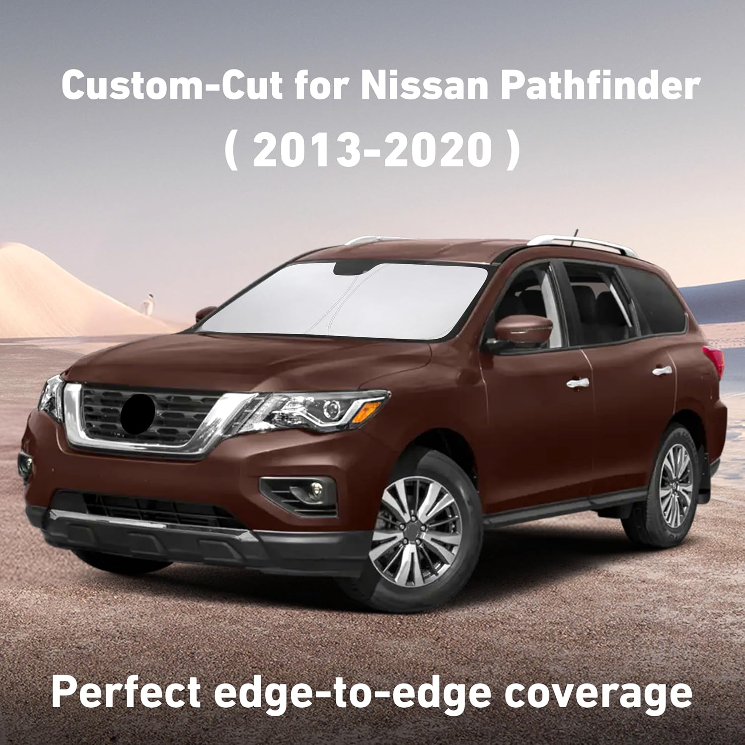 EcoNour Windshield Sunshade Compatible for Nissan Pathfinder 2013-2019 2020