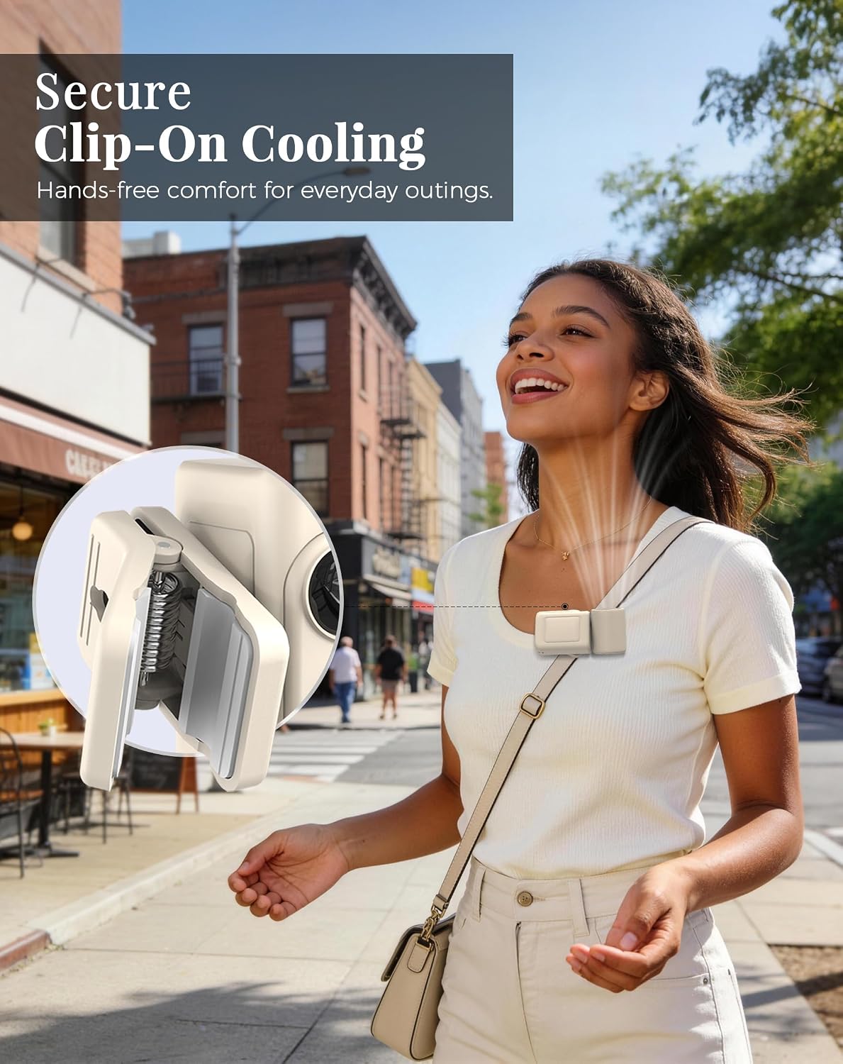 Hotsales Clip-On Portable Fan for Strollers, Handheld Turbo Fan for Travel