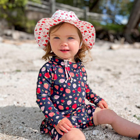 JAN & JUL 50+ UPF Cotton Sun Hat with Wide Brim for Toddler Girls