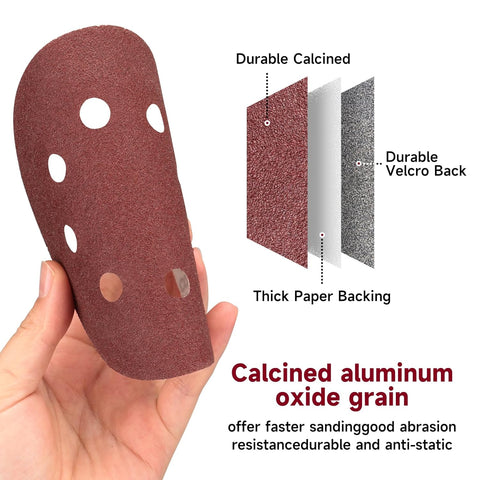 100PCS 5 Inch Sanding Discs 600 Grit Sandpaper for Orbital Sander