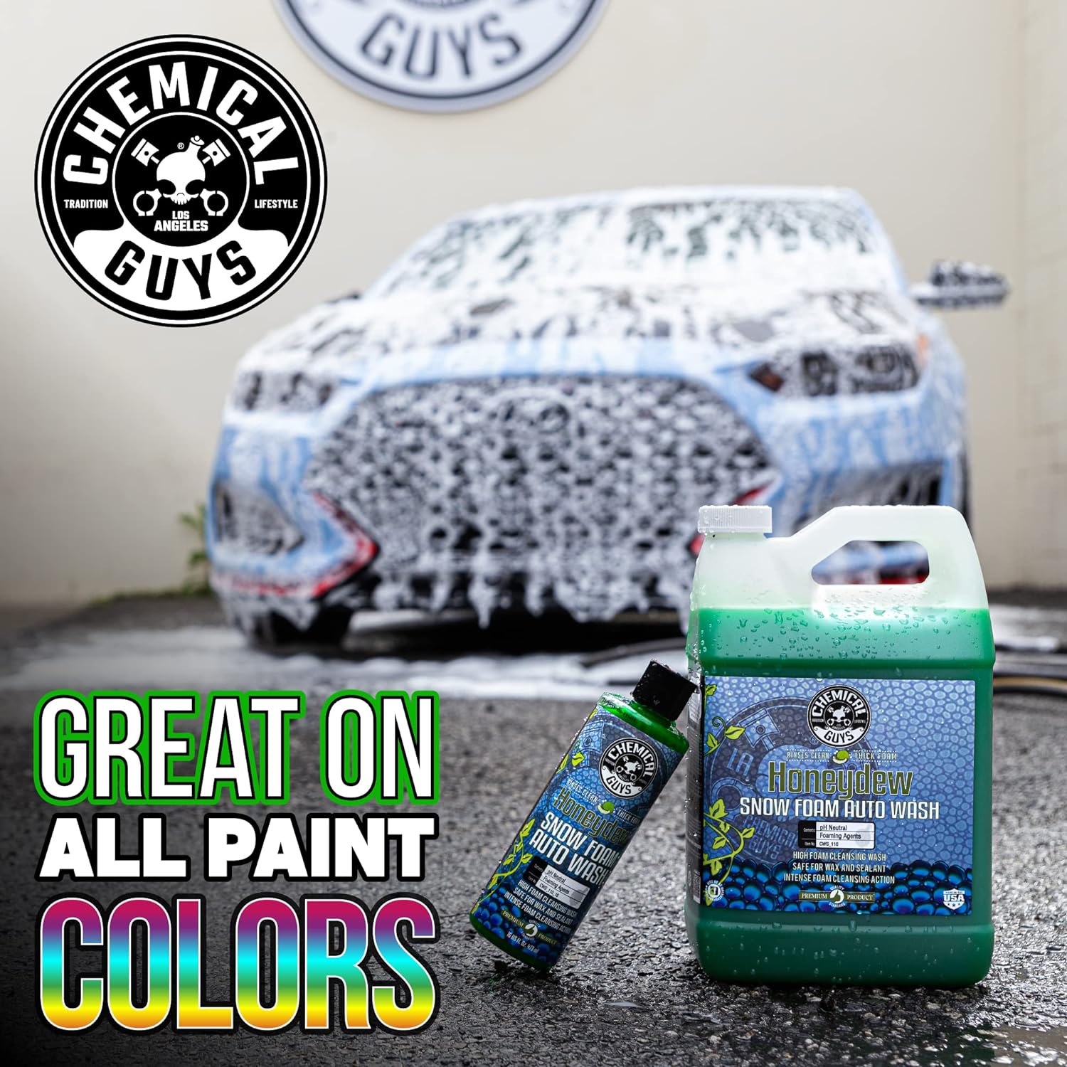 Chemical Guys, Honeydew Snow Foam Car Wash Soap for Foam Cannons, 64 oz