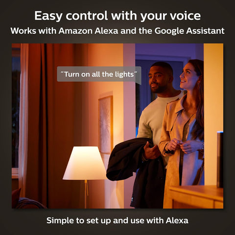 Philips Hue Go Smart Portable Table Lamp, 1-Pack, White