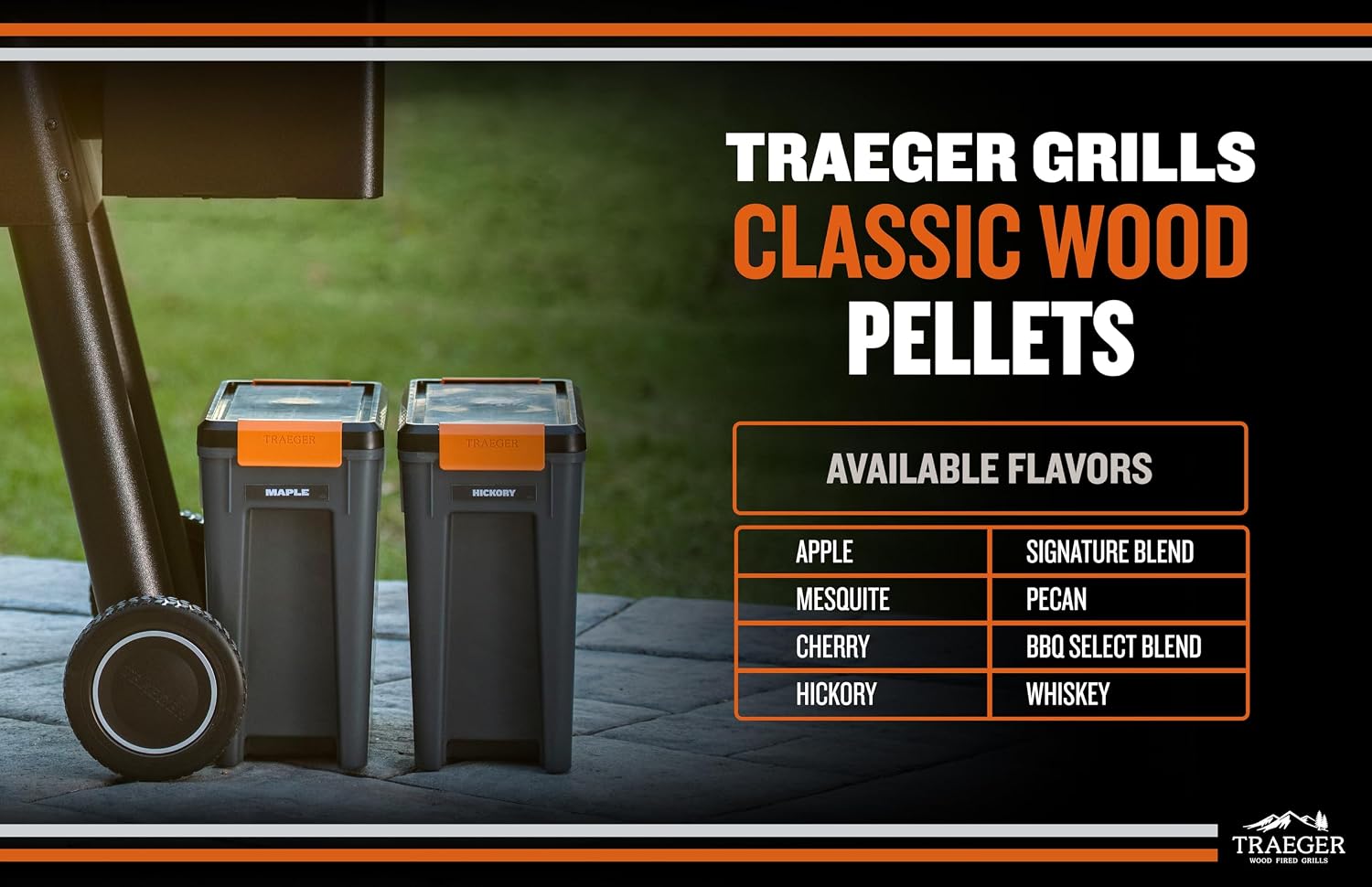 Traeger Grills BAC637 Stay Dry Pellet Storage Bin, 22lb, Locking Lid
