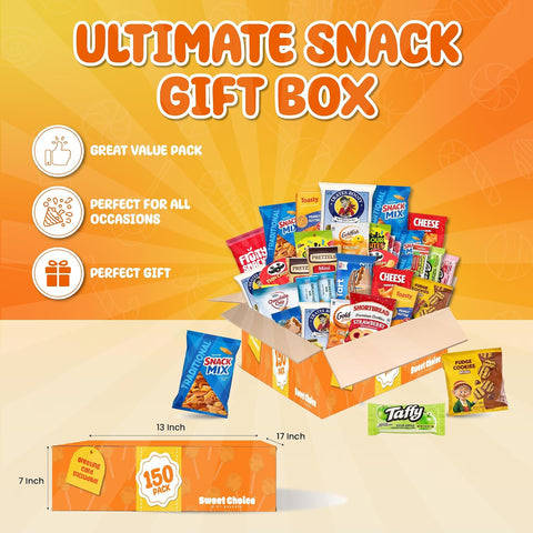 Bulk Snacks Variety Pack for Adults, Kids & Teens (150 Count)