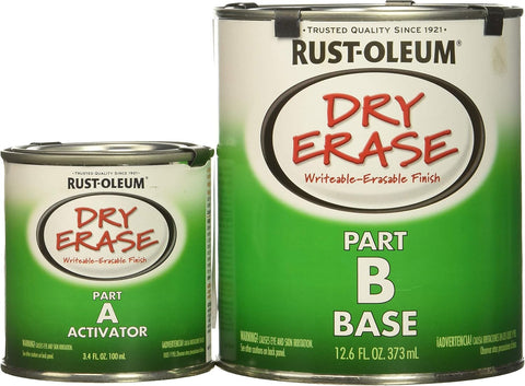 Rust-Oleum Dry Erase White Brush-On Paint Kit