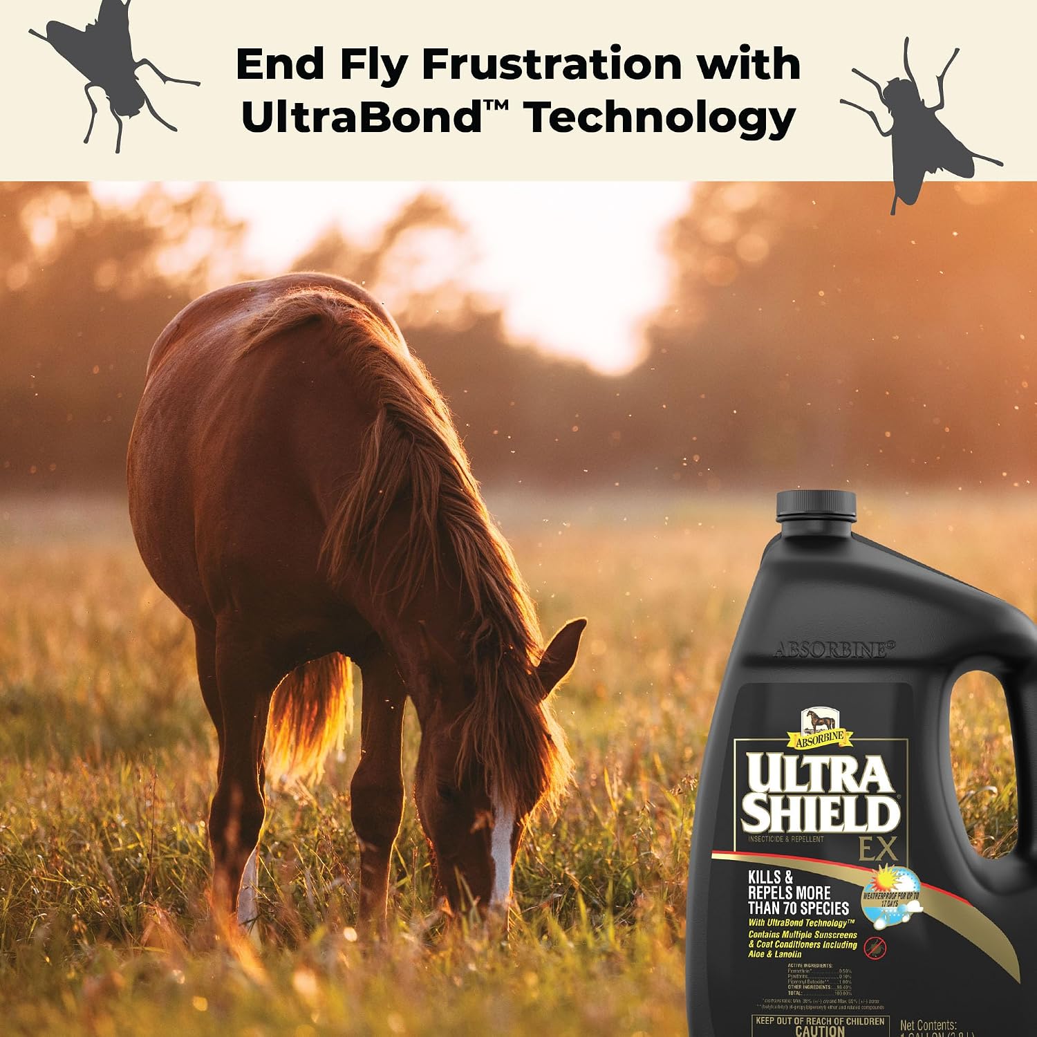 Absorbine UltraShield EX Insecticide & Repellent, 128 fl oz Gallon