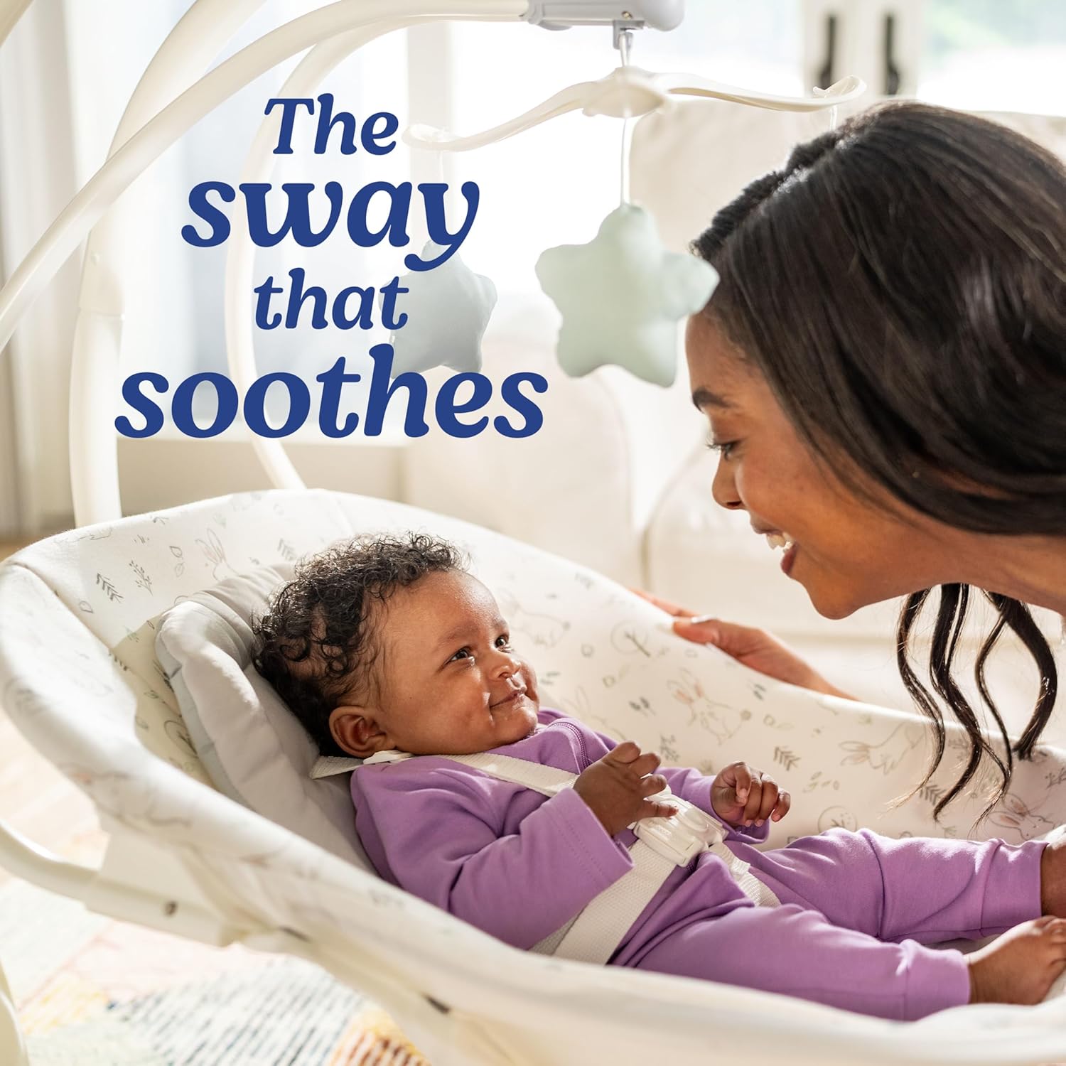 Graco Simple Sway Portable Baby Swing, Ivy