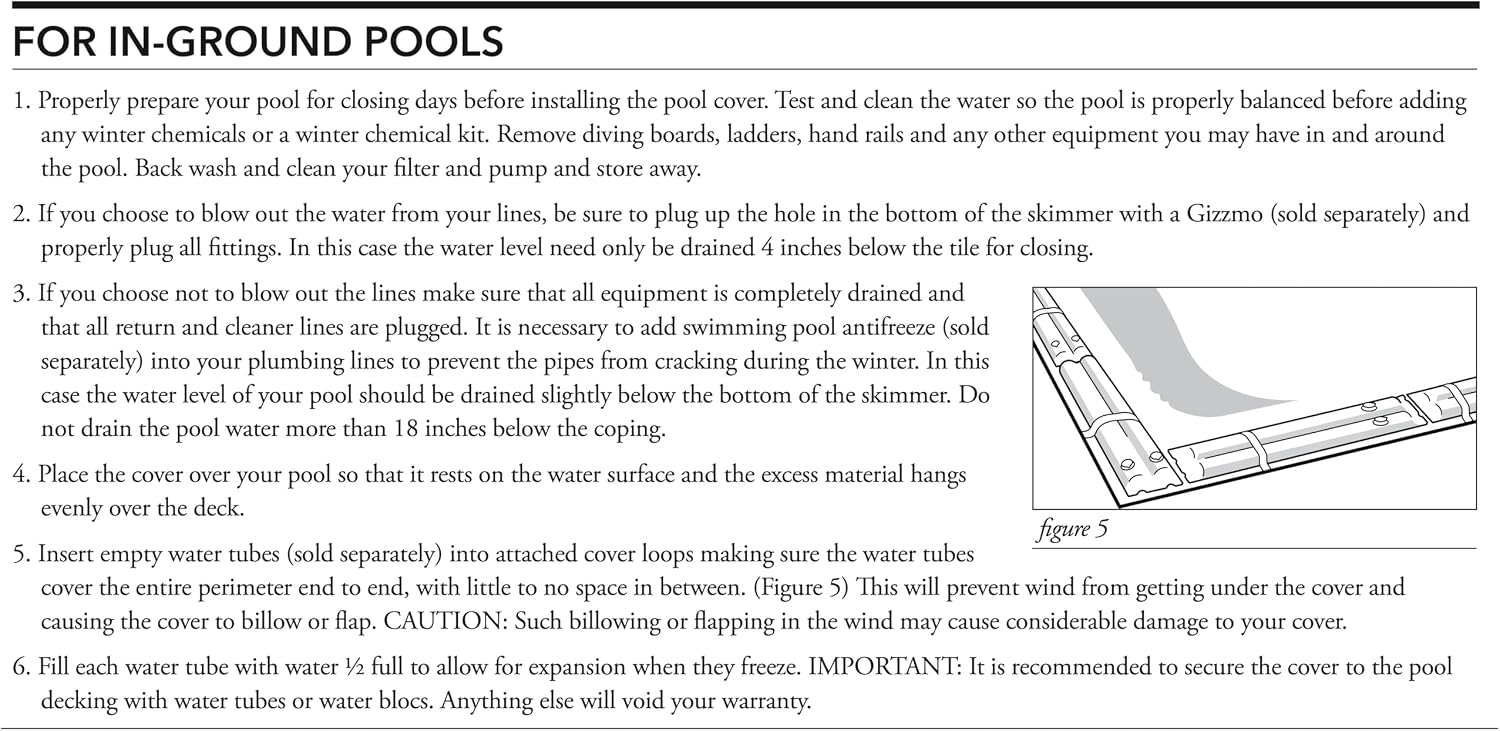 Robelle 20 x 40 ft Ultimate Winter Pool Cover for Inground Pools