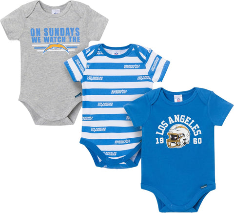 Gerber NFL Baby Boys 3-Pack Onesie Bodysuit