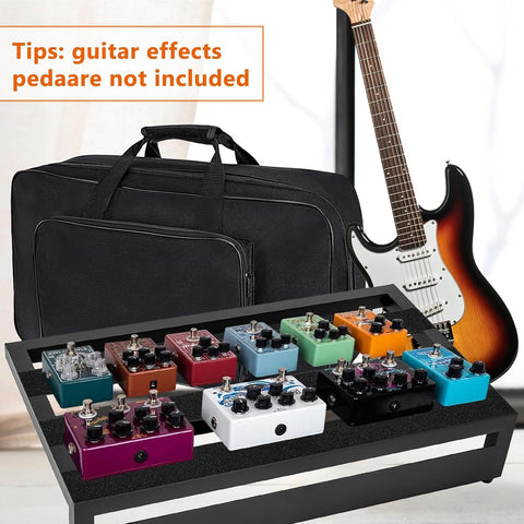 Guitar Pedal Board Aluminum Alloy pedalboards 19.7x11.4x3.93"