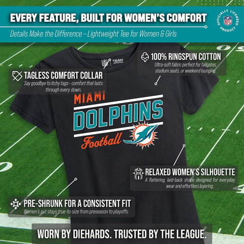 NFL Women's Gameday T-Shirt - Relaxed Fit Short Sleeve Tee