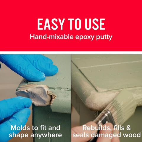 J-B Weld Tan KwikWood Wood Repair Epoxy Putty, 1 oz. Stick
