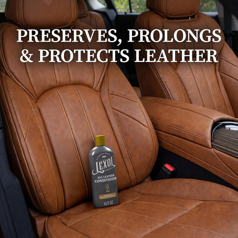 Lexol All Leather Conditioner for Car Seats, Furniture, Jackets, 16.9 Oz