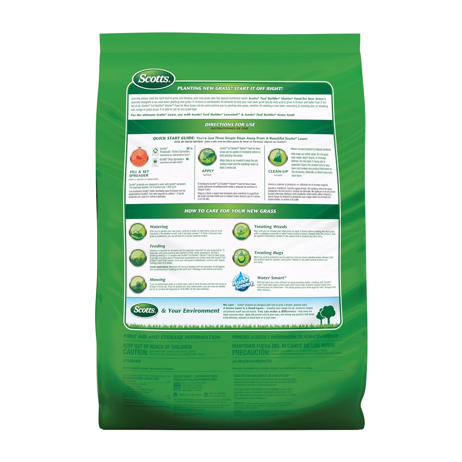 Scotts Turf Builder Starter Fertilizer for New Grass, 15 lbs.