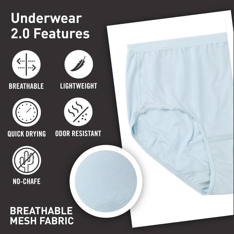 ExOfficio Women's Give-N-Go 2.0 Full Cut Brief - Breathable Durable Easy Care Travel Underwear