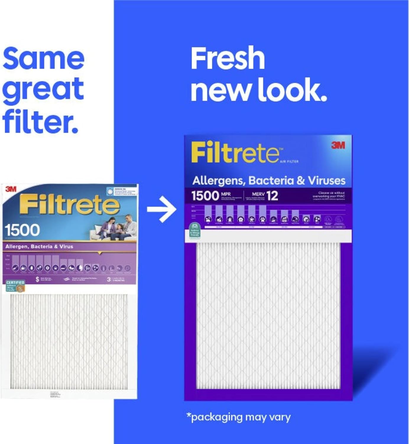 Filtrete 20x24x1 Air Filter, MERV 12, MPR 1500, 6 HVAC Filters