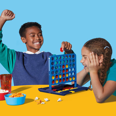 Official Hasbro Games Connect 4 Game (2025 Edition) | All-in-1 Storage, Carrying Case, Score Tracker | Ages 6+ | 2 Players | Family Games for Kids