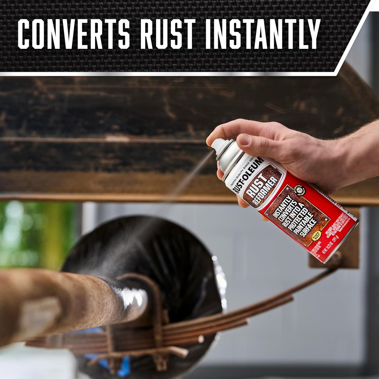 Rust-Oleum Stops Rust Reformer Black Spray Paint for Painted and Bare Metal