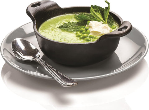 Lodge HMSB Heat Enhanced and Seasoned Cast Iron Mini Serving Bowl, 12-Ounce