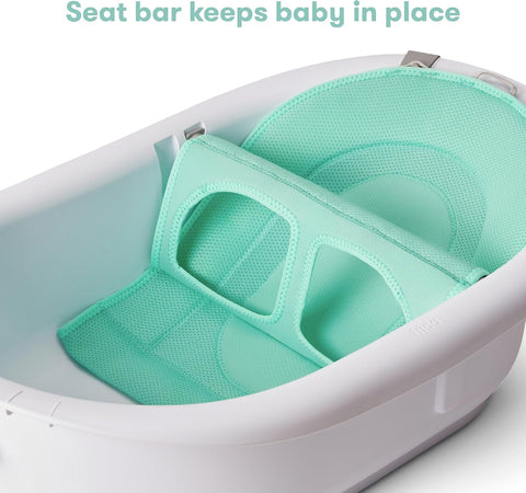 Frida Baby 4-in-1 Grow-with-Me Baby Bathtub, Baby Tub for Newborns to Toddler with Removable Bath Seat & Backrest for Bath Support in Tub