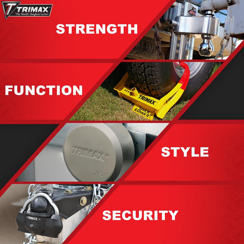 TRIMAX UMAX100 Trailer Hitch Lock, 1-7/8"-2-5/16" Couplers