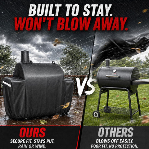 Utheer 600D Grill Cover for Royal Gourmet CC1830S/CC1830W/CC1830M/CC1830SC