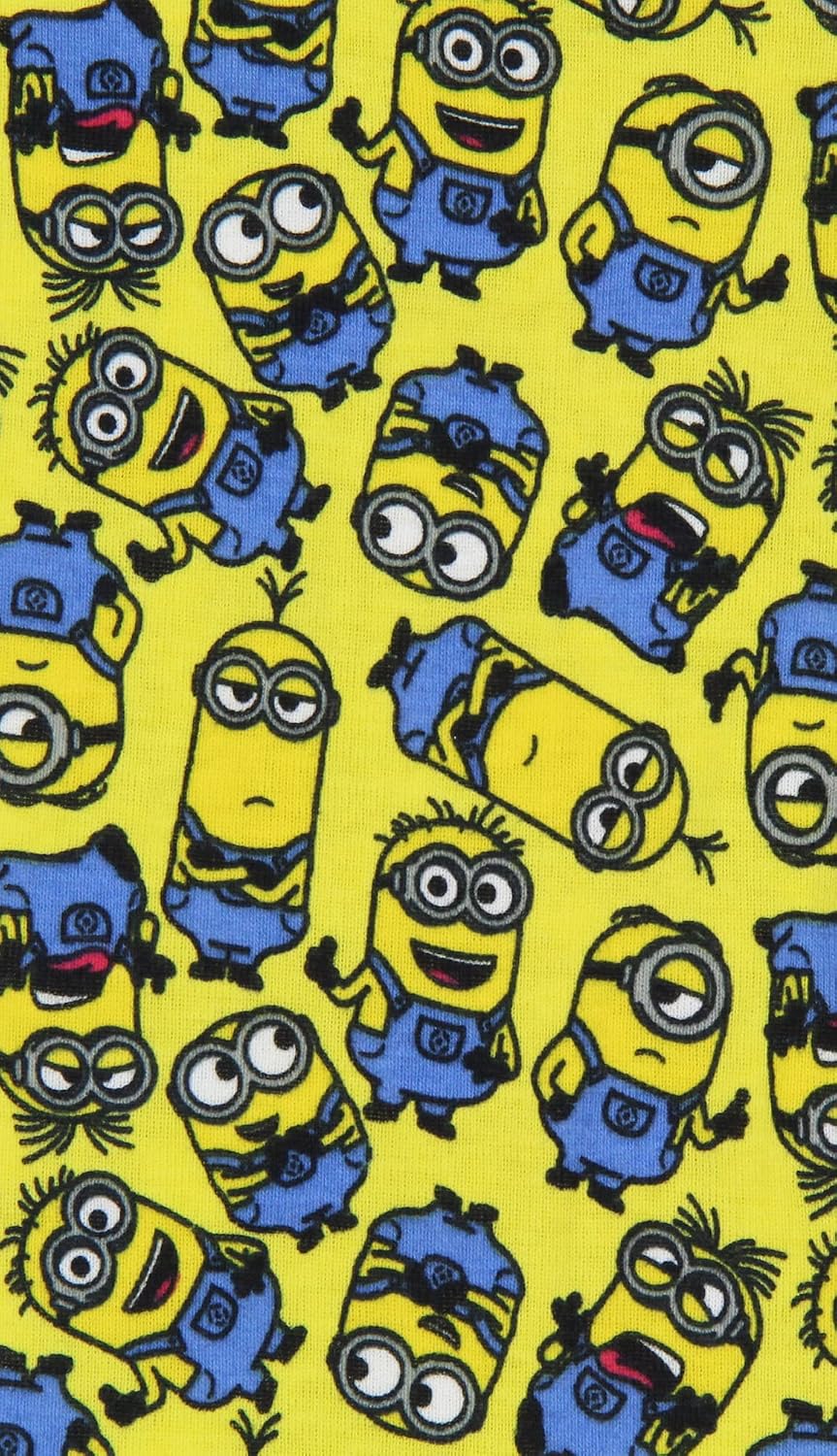 INTIMO Despicable Me Toddler Boys' Minions Crew Bob Stuart Phil Kevin Sleep Pajama Set Long Sleeves Pants