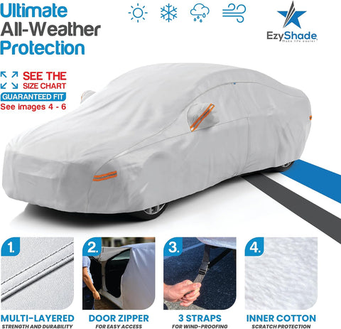 EzyShade Car Cover Waterproof All Weather. See Vehicle Size-Chart. Size A5