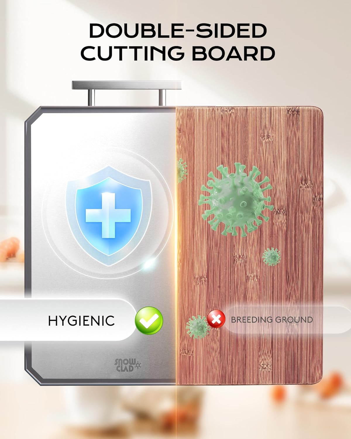 EXTRA LARGE Stainless Steel Cutting Board Set of 3 for kitchen