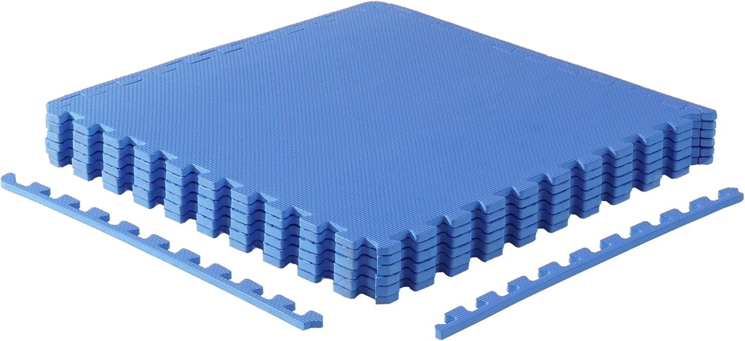 CAP Puzzle Exercise Mats | 1/2” Thick EVA Interlocking Foam Tiles for Home Gym Flooring | Multiple Options