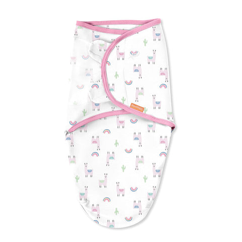 SwaddleMe Original Swaddle - Size Small/Medium, 0-3 Months, 1-Pack (Lil Llamas) Easy to Use Newborn Swaddle Wrap Keeps Baby Cozy and Secure and Helps Prevent Startle Reflex