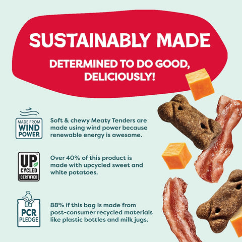 Shameless Pets Bacon Me Crazy Meaty Tenders, Soft Dog Treats, 8oz