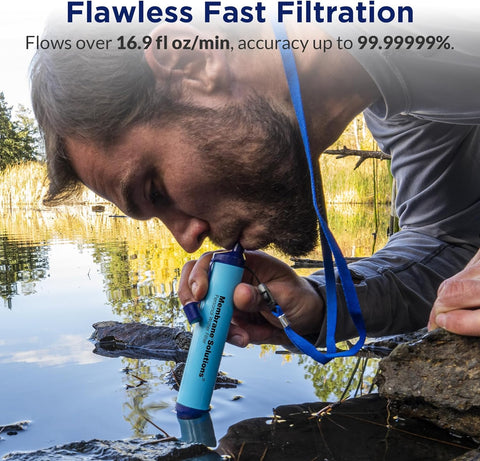 Membrane Solutions Personal Water Filter Straw S1