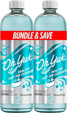Oh Yuk Healthy Hot Tub Cleaner for Spa Plumbing and Jets, 2-Pack
