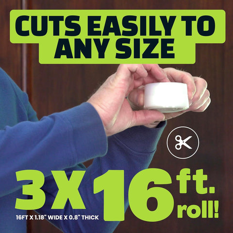 Alien Draft Seal Set of 49 Feet Anti-Draft Adhesive and Flexible Flap to Seal Gaps Around Doors and Windows As Seen On TV