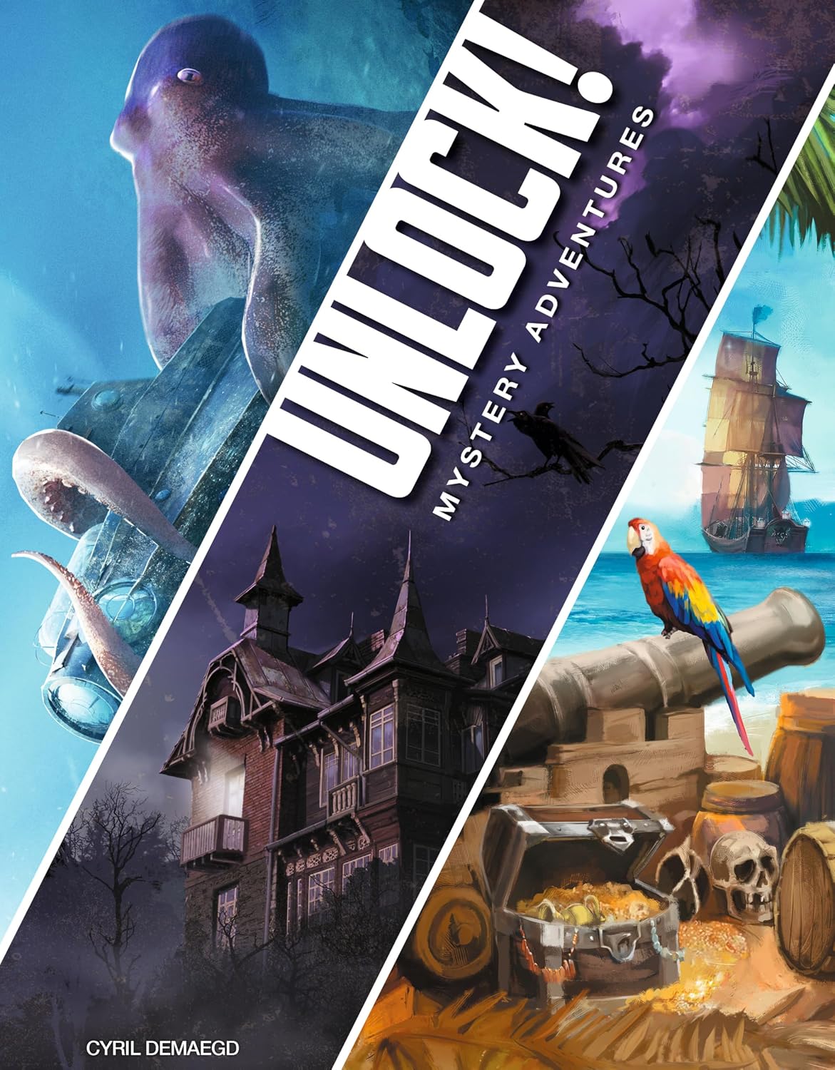 Asmodee UNLOCK! Mystery Adventures Card Game - Escape Room-Inspired Cooperative Adventure, Fun Family Game for Kids and Adults, Ages 10+, 1-6 Players, 1 Hour Playtime