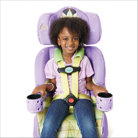KidsEmbrace 2-in-1 Car Seat | Forward-Facing Harness (26.5–65 lbs) & Booster Mode (40–100 lbs) | Latch | Premium Fit with Multi-Position Headrest, Harness & Recline - Disney Tiana